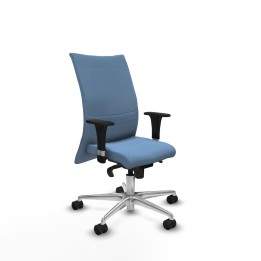 Piqueras y Crespo Albacete confidente XL sincro bali azul cielo brazos 1D cromados base aluminio ruedas 65 mm nailon