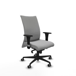 Piqueras y Crespo Albacete confidente sincro bali gris claro brazos 1D base nailon ruedas 65mm engomadas