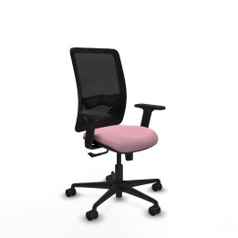 Piqueras y Crespo Zulema sincro malla negra bali rosa brazos 2D base nailon ruedas 65mm nailon