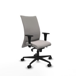 Piqueras y Crespo Albacete confidente XL sincro similpiel blanco brazos 1D cromados base nailon ruedas 65 mm nailon