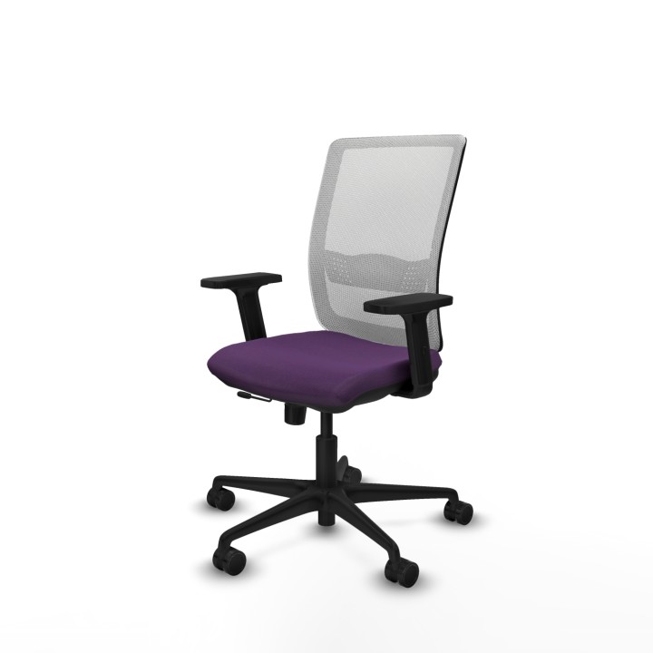 Piqueras y Crespo Haches traslack malla blanca bali morado brazos 2D base nailon ruedas 65mm nailon