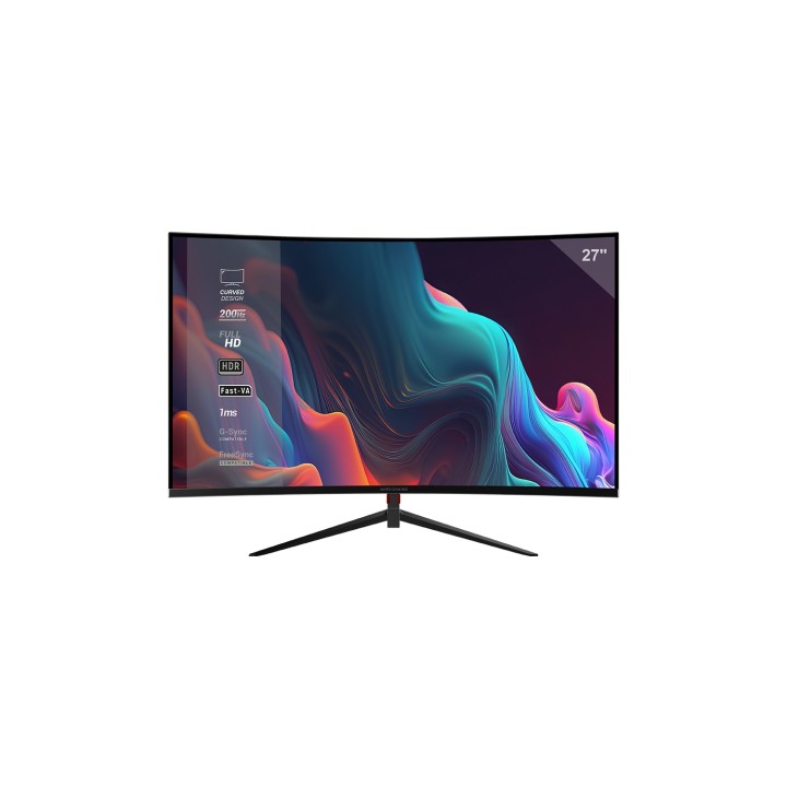 Mars Gaming MV-27C pantalla para PC 68,6 cm (27") 1920 x 1080 Pixeles Full HD Negro