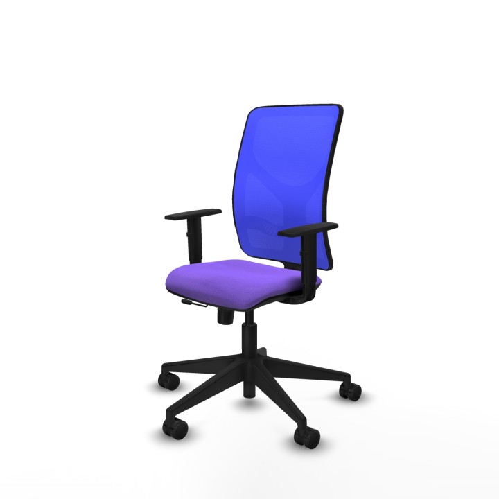 Piqueras y Crespo Motilla traslack malla azul bali lila brazos 1D base piramidal ruedas 65mm nailon