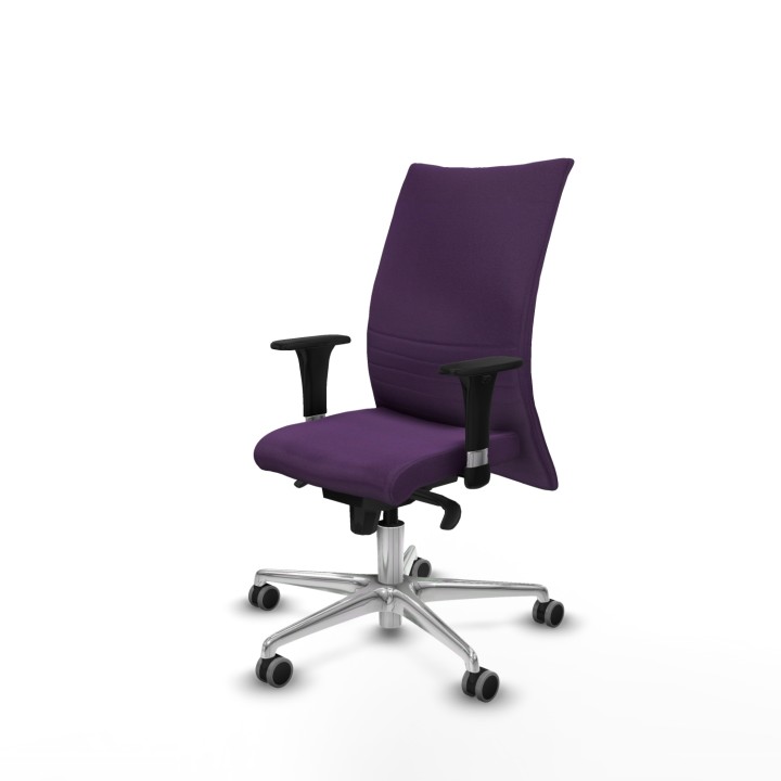 Piqueras y Crespo Albacete confidente XL sincro bali morado brazos 1D cromados base aluminio ruedas 65mm engomadas