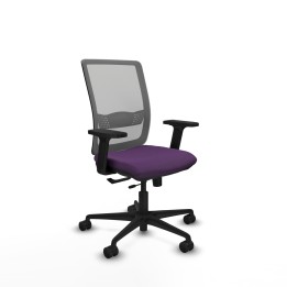 Piqueras y Crespo Haches traslack malla gris bali morado brazos 2D base nailon ruedas 65mm nailon