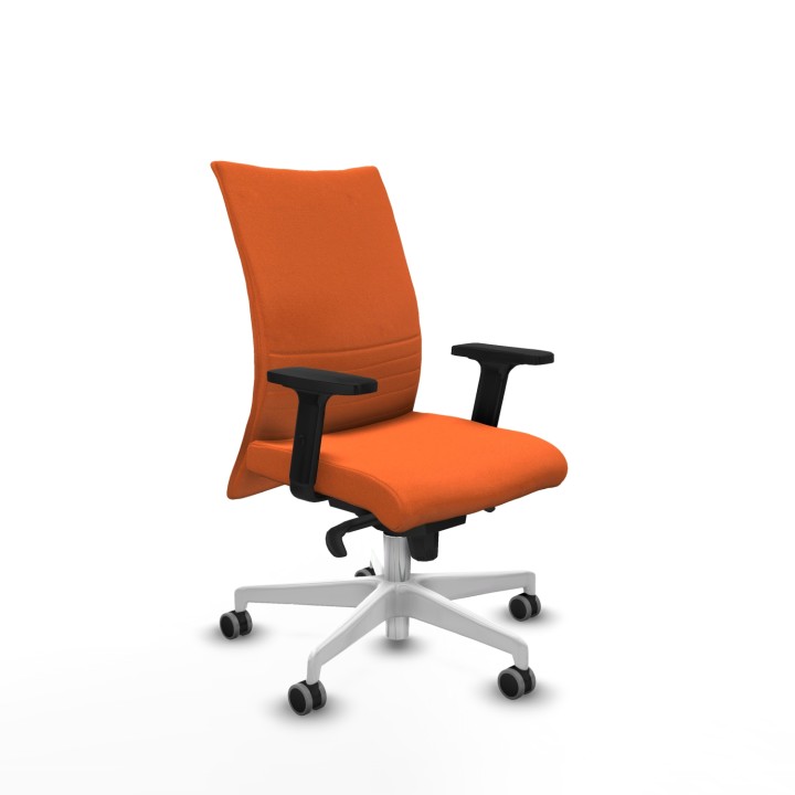Piqueras y Crespo Albacete confidente sincro bali naranja brazos 2D base blanca ruedas 65mm engomadas