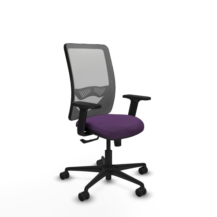 Piqueras y Crespo Zulema sincro malla gris bali morado brazos 2D base nailon ruedas 65mm nailon