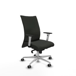 Piqueras y Crespo Albacete confidente sincro bali negro brazos 1D blancos base aluminio ruedas 65mm engomadas
