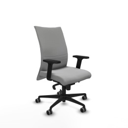 Piqueras y Crespo Albacete confidente sincro bali gris claro brazos 2D base nailon ruedas 65mm engomadas