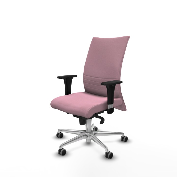 Piqueras y Crespo Albacete confidente sincro bali rosa brazos 1D base aluminio ruedas 65mm engomadas
