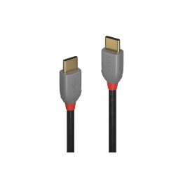 Lindy 36872 cable USB 2 m USB 2.0 USB C Negro, Gris