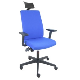Piqueras y Crespo Silla I-Line Arán azul con brazos regulables con cabecero