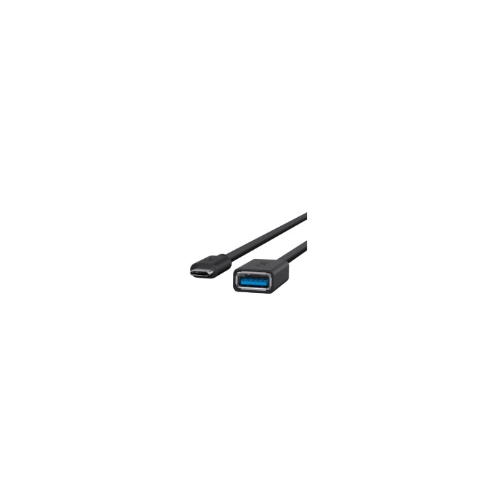 ADAPTADOR BELKIN USB 3.0 USB TIPO-C MACHO A USB TIPO-A HEMBRA NEGRO F2CU036BTBLK