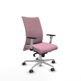 Piqueras y Crespo Albacete confidente sincro bali rosa brazos 1D blancos base aluminio ruedas 65mm engomadas