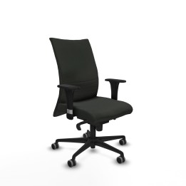 Piqueras y Crespo Albacete confidente sincro bali negro brazos 1D base nailon ruedas 65mm engomadas