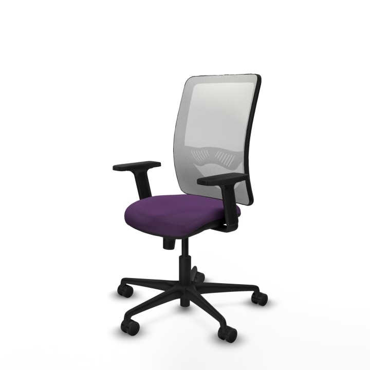 Piqueras y Crespo Zulema sincro malla blanca bali morado brazos 2D base nailon ruedas 65mm nailon