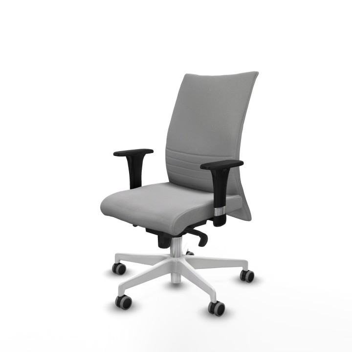Piqueras y Crespo Albacete confidente sincro bali gris claro brazos 1D base blanca ruedas 65mm engomadas