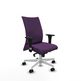 Piqueras y Crespo Albacete confidente sincro bali morado brazos 1D base blanca ruedas 65 mm nailon