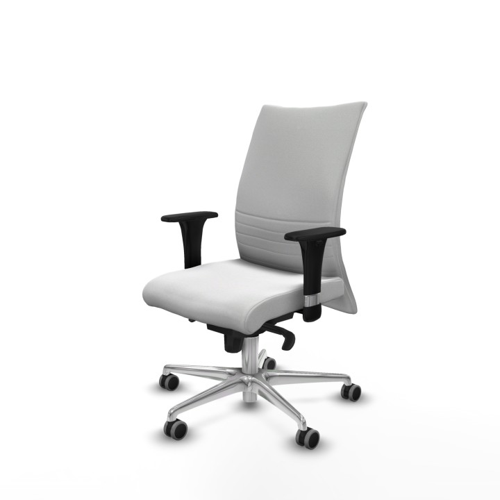 Piqueras y Crespo Albacete confidente XL sincro bali blanco brazos 1D cromados base aluminio ruedas 65mm engomadas