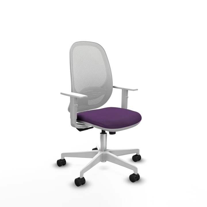 Piqueras y Crespo Cilanco blanca sincro malla blanca bali morado brazos blancos base blanca ruedas 65mm nailon