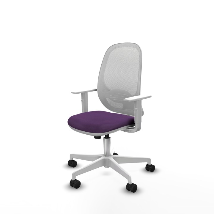 Piqueras y Crespo Cilanco blanca sincro malla blanca bali morado brazos blancos base blanca ruedas 65mm nailon
