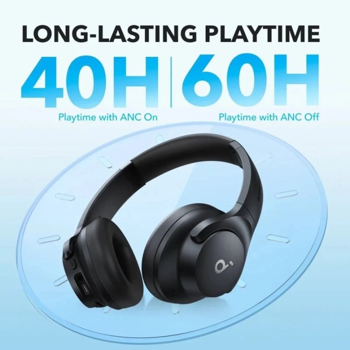 AURICULARES ANKER SOUNDCORE Q20I WIRELESS BLUETOOTH USB-C BLUE