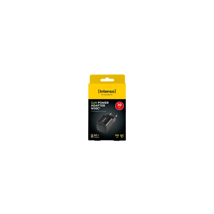Intenso W30C² GaN Universal Negro Corriente alterna Carga rápida Interior