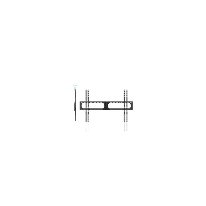 TooQ Soporte Fijo de Pared para Pantallas 37”-140”, Negro