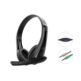 Conceptronic POLONA06B3T auricular y casco Auriculares Alámbrico Diadema Llamadas/Música Negro