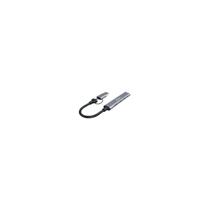 Equip 128969 hub de interfaz USB 3.2 Gen 1 (3.1 Gen 1) Type-C 5000 Mbit/s Gris