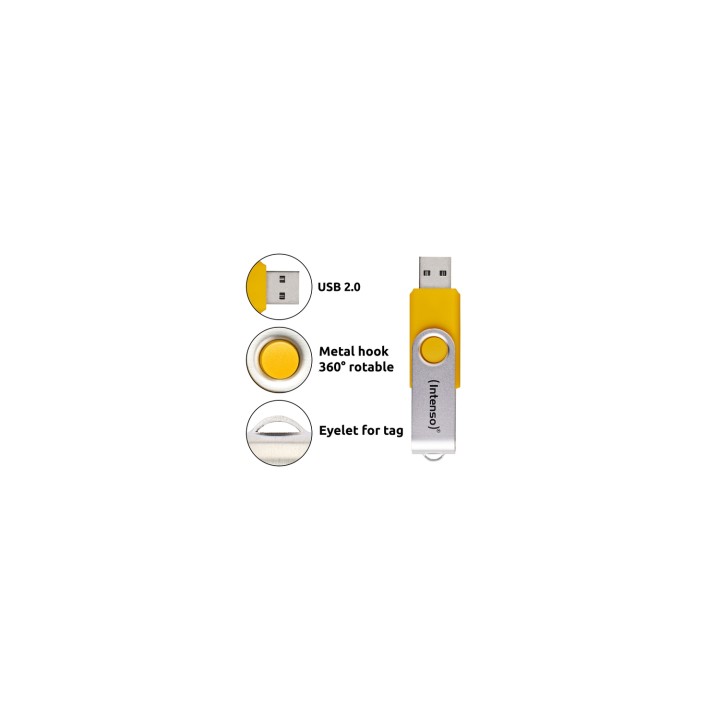 Intenso 5 x Memoria USB Office Line, 64 GB, USB-A, 3.2 Gen 1x1, colores surtidos