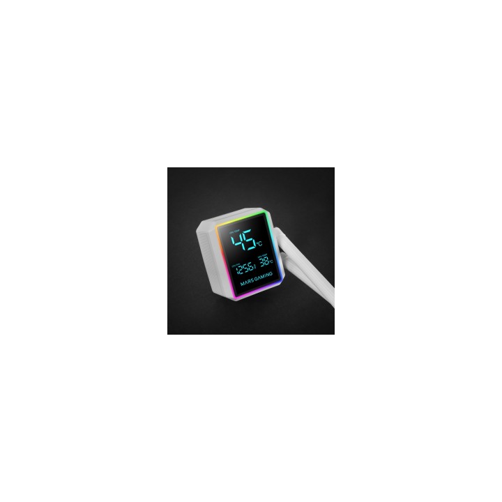 Mars Gaming ML-LCDPRO240W Procesador Kit de refrigeración líquida 12 cm Blanco 1 pieza(s)