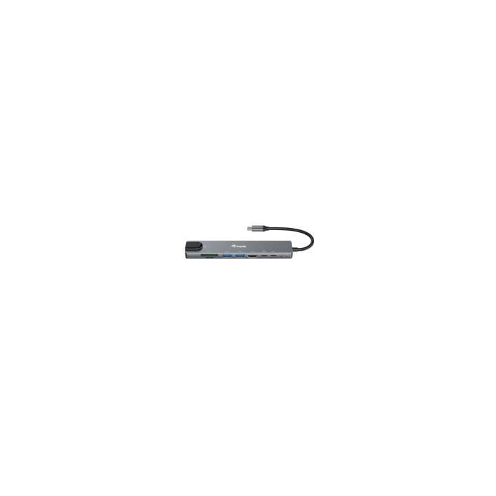 Equip 133497 base para portátil y replicador de puertos Alámbrico USB Tipo C Negro, Gris