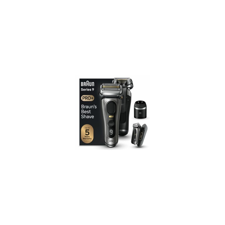 Braun Series 9 Pro+ 9575cc Wet & Dry Máquina de afeitar de láminas Recortadora Metálico