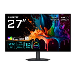 GIGABYTE MO27Q28G Monitor Gaming OLED 27" QHD - 2560 x 1440, 280Hz, 0,03ms, 335 cd/m², Display HDR True Black 500, HDMI 2.1,