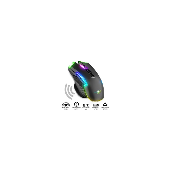 Spirit of Gamer ELITE M70 ratón Juego mano derecha RF Wireless + Bluetooth Óptico 4800 DPI