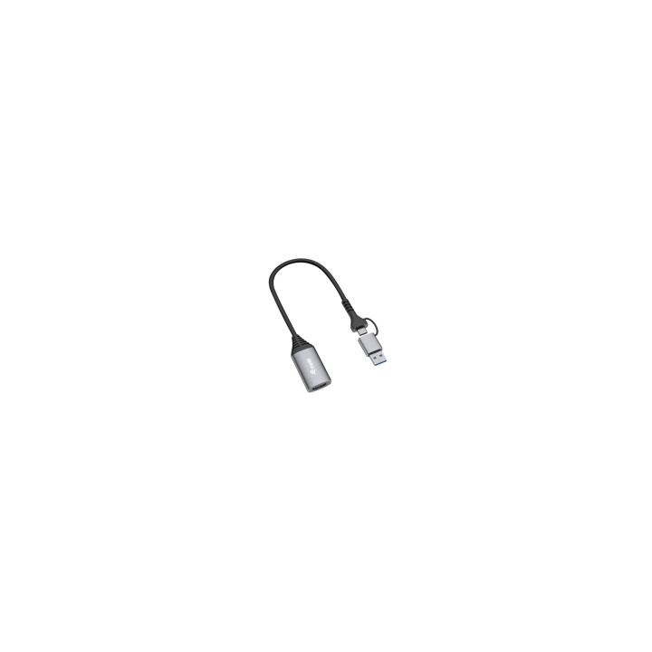 Equip 133498 Adaptador gráfico USB 1920 x 1080 Pixeles Gris