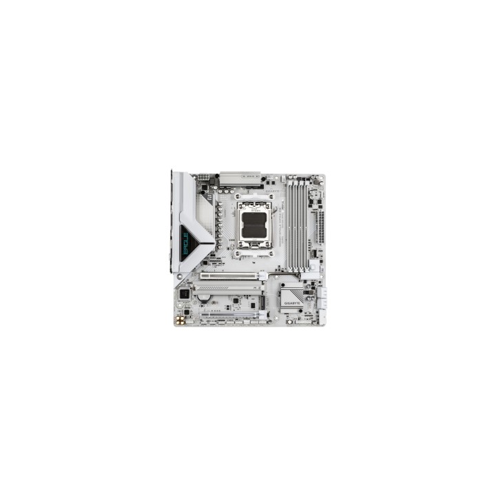 GIGABYTE B850M EAGLE WIFI6E ICE Placa Base – Procesadores AMD Ryzen serie 9000, VRM digital de 8+2+2 fases, hasta 8200 MHz DDR5