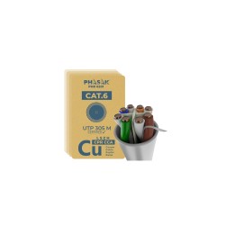 Phasak Bobina Cable UTP Cat.6 100% cobre LSZH CPR Cca 305 m – PHR 6201