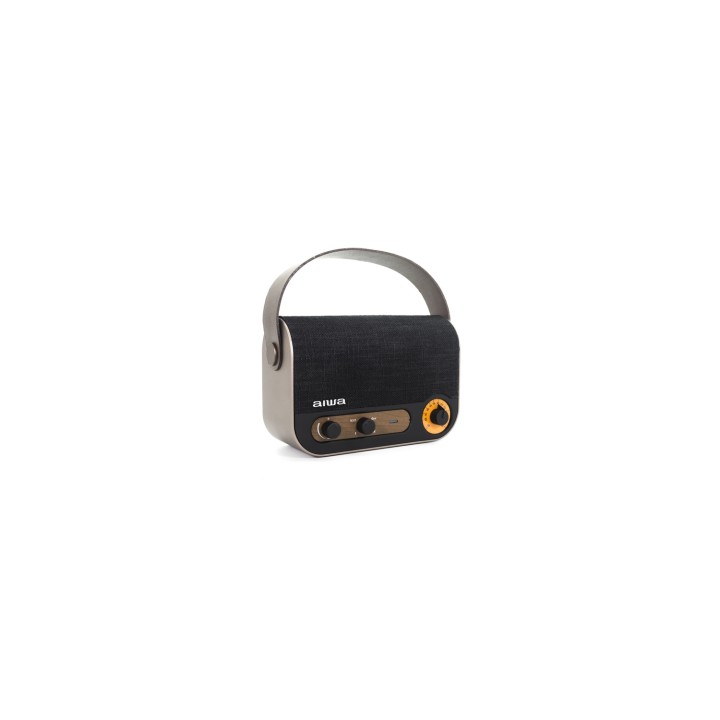 Aiwa RBTU-600 altavoz portátil o de fiesta Altavoz monofónico portátil Beige, Negro 5 W