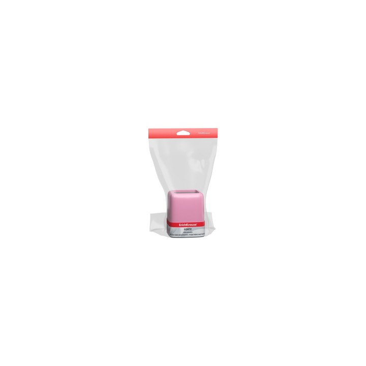 ErichKrause Forte porta lápices Plástico Gris, Rosa
