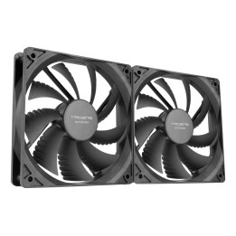 Tacens Anima AF12X2 sistema de refrigeración para ordenador Carcasa del ordenador Ventilador 12 cm Negro 2 pieza(s)