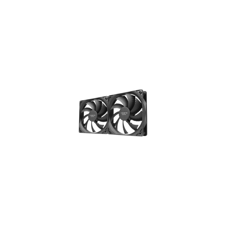 Tacens Anima AF12X2 sistema de refrigeración para ordenador Carcasa del ordenador Ventilador 12 cm Negro 2 pieza(s)