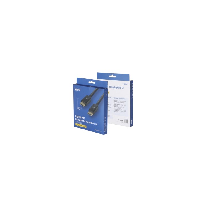 iggual Cable DisplayPort (M) 1.2 4K@60hz 2 metros