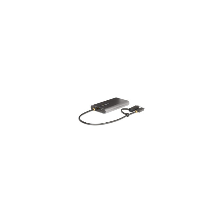 StarTech.com Adaptador USB-C a HDMI Doble - USB Tipo C a 2 Monitores HDMI - 4K 60Hz - Entrega de Alimentación PD de 100W con