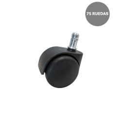 Piqueras y Crespo Kit de 75 ruedas de nailon de 50 mm perno 11 mm