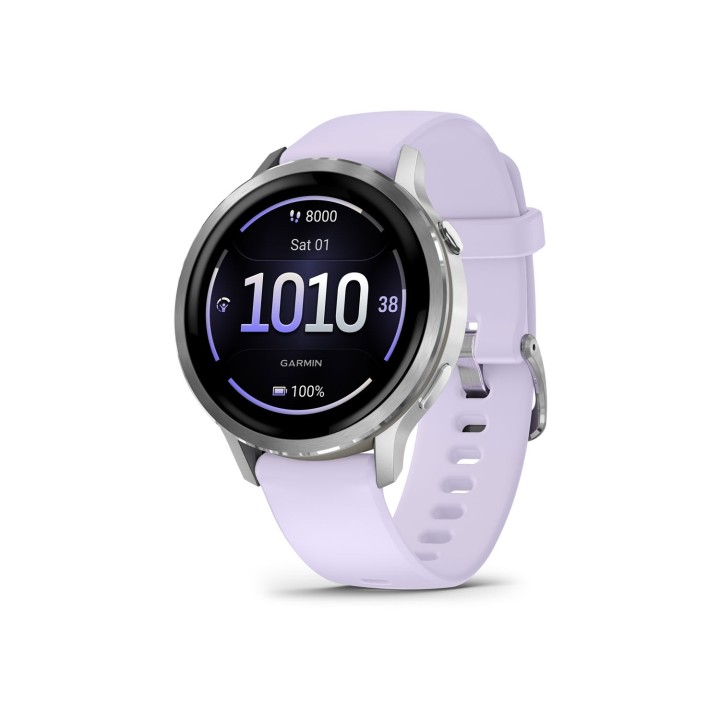 Garmin Venu 4 3,05 cm (1.2") AMOLED 41 mm Digital 390 x 390 Pixeles Pantalla táctil Plata Wifi GPS (satélite)