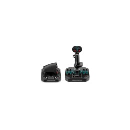 Thrustmaster Sol-R 4 HOTAS Negro USB Joystick/Palanca de control lateral + cuadrante de aceleración Analógico/Digital PC