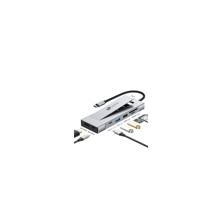 Leotec Docking Station 8 en 1 con ranura M.2 para SSD