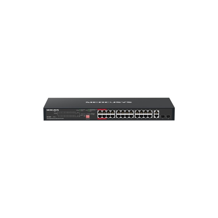 Mercusys MS128GP switch Gigabit Ethernet (10/100/1000) Energía sobre Ethernet (PoE) 1U Negro